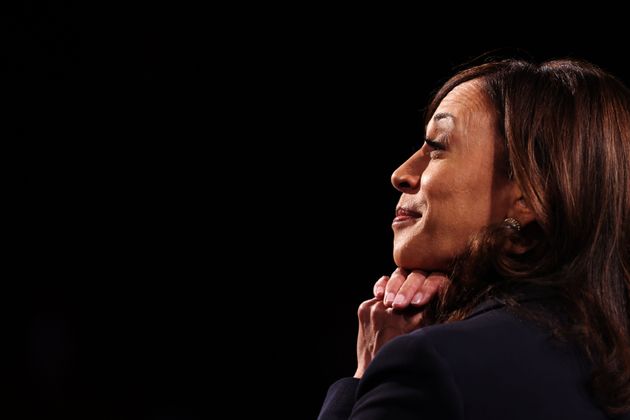 In a televised debate on the candidate for vice president of the United States, Democratic vice presidential candidate Kamala Harris is listening to the comments of Vice President Mike Pence (Republican Party).  Harris, who served as a California attorney and Attorney General (attorney general) ...