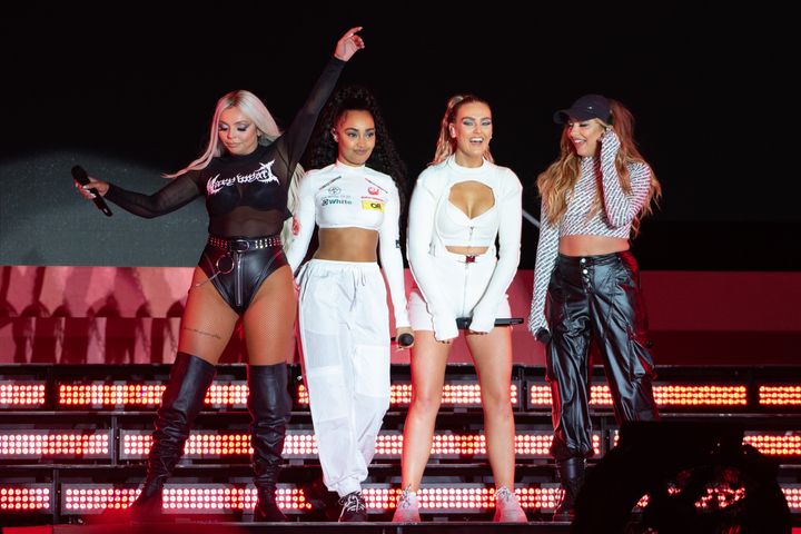 Little Mix performing last year