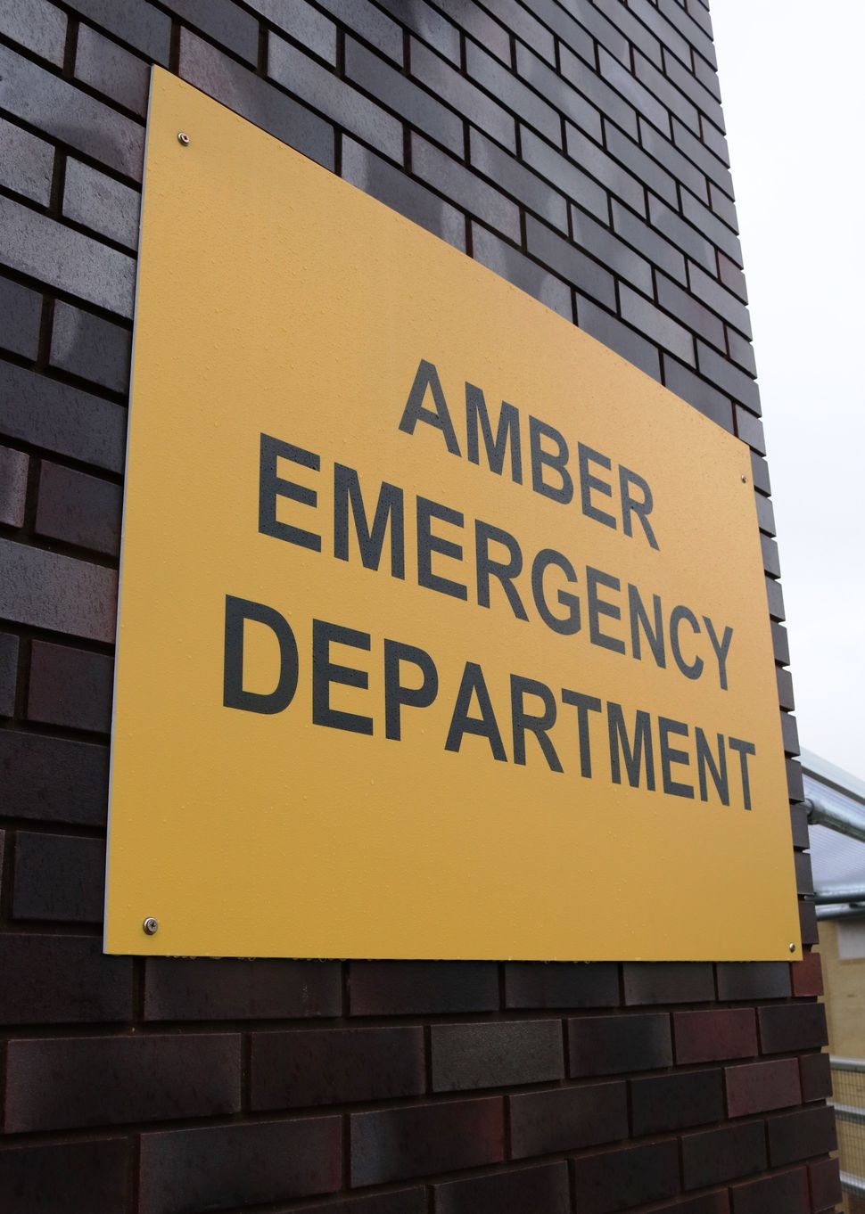 The hospital's A&E department has effectively been split into two. Patients without Covid symptoms are sent to the 'amber emergency department'. 