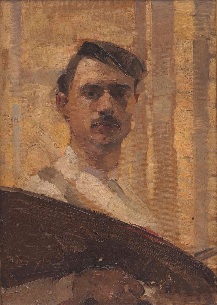 Νικόλαος Λύτρας, Αυτοπροσωπογραφία,1917Λάδι σε μουσαμά,68x48εκ