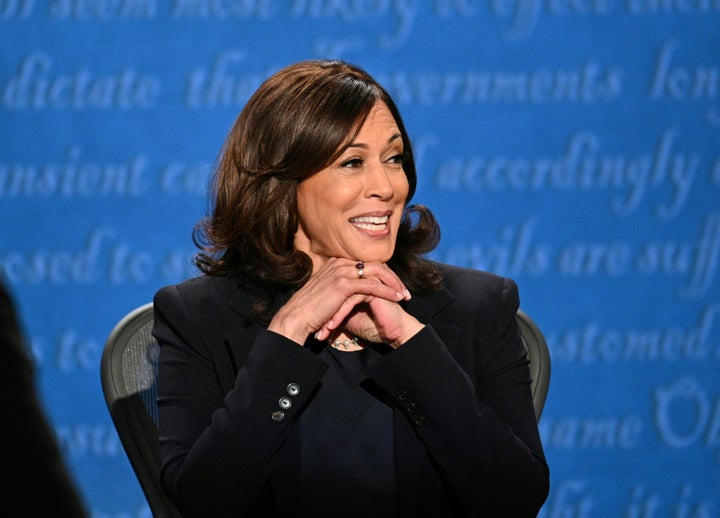 Sen. Kamala Harris (Calif.), the Democratic vice presidential nominee, debated Vice President Mike Pence at the University of Utah on Wednesday night. Throughout the debate, Pence talked for longer than his allotted time and talked over Harris.