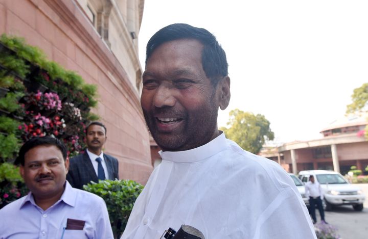 Ram Vilas Paswan during the Budget Session at Parliament House on March 11, 2020.