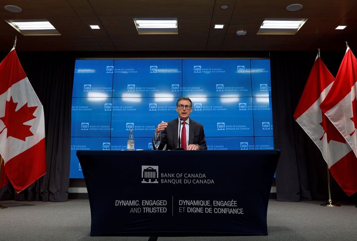 Bank of Canada Governor Tiff Macklem takes part in a news conference in Ottawa, Ont., Sept. 10, 2020.