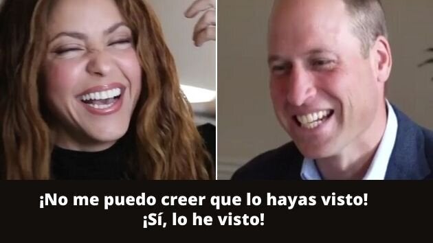Shakira y príncipe Guillermo, hablando sobre el premio Earthshot .