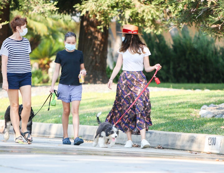 Ana de Armas y Seraphina Affleck en Los Ángeles
