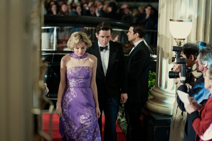 Emma and Josh as Princess Diana and Prince Charles in the latest season of The Crown