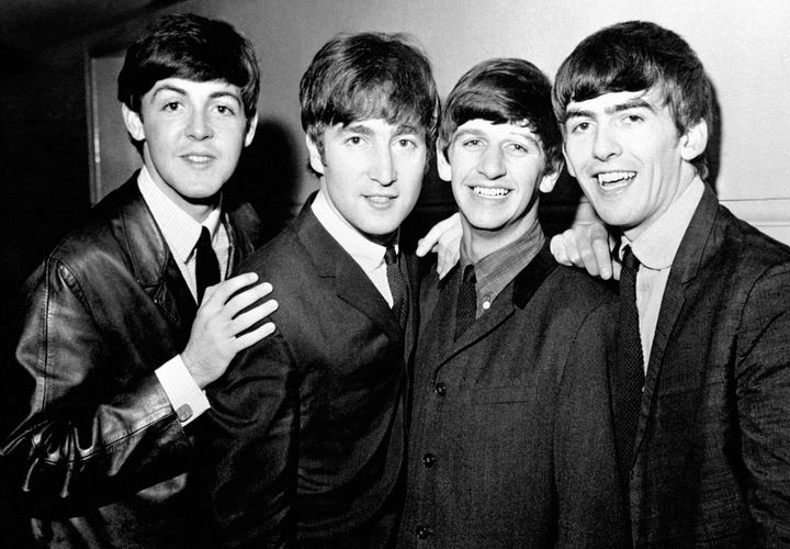 Paul McCartney, John Lennon, Ringo Starr and George Harrison of The Beatles
