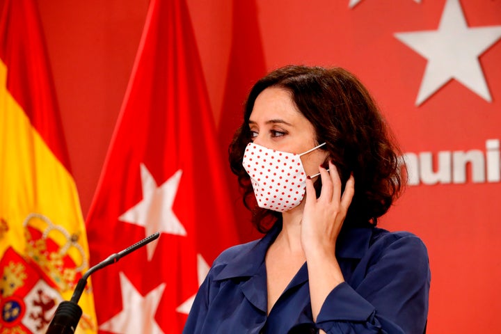 Díaz Ayuso, durante su comparecencia sin preguntas