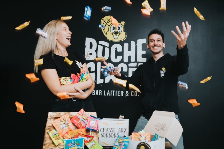 Sara-Jeanne Bouchard et Philippe Larouche, propriétaires de la Bûche Glacée