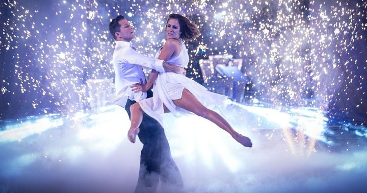Caroline Flack and Pasha Kovalev in their show-stopping final routine