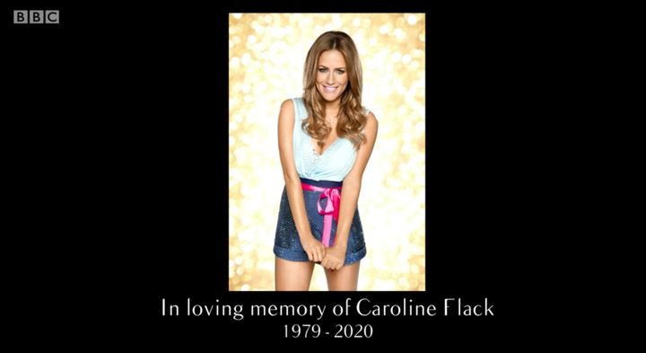 The show was dedicated to Caroline's memory
