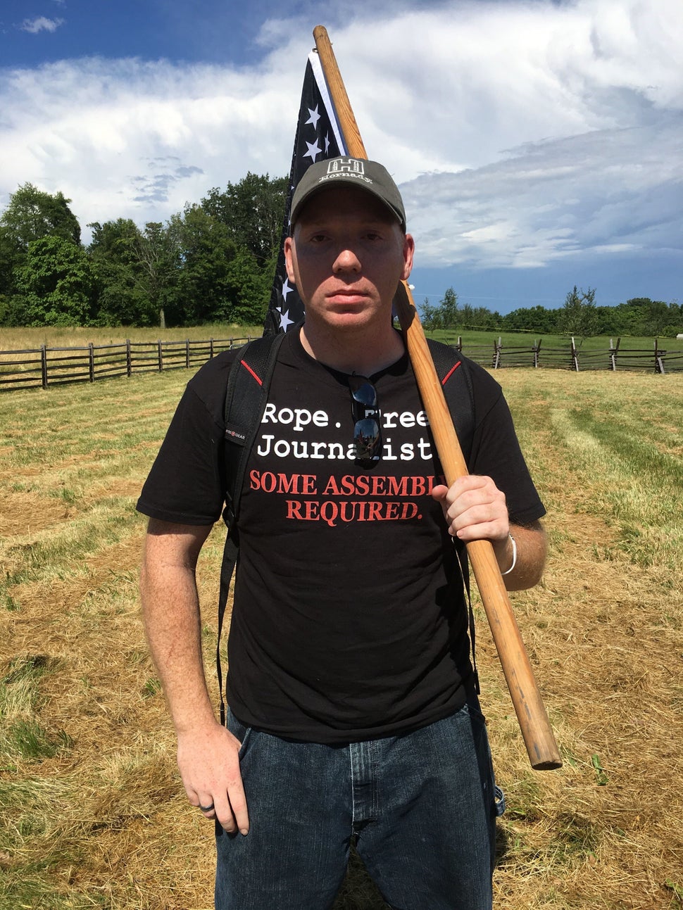 A photo I, a journalist, took of a man who apparently wants me to die.