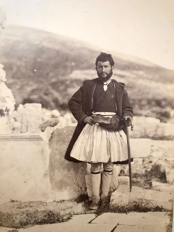 Χοντροχάρτονη φωτογραφία σε πλαίσιο, περ. 1890, 28 Χ 36