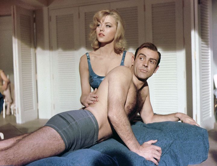 Margaret with Sean Connery in Goldfinger