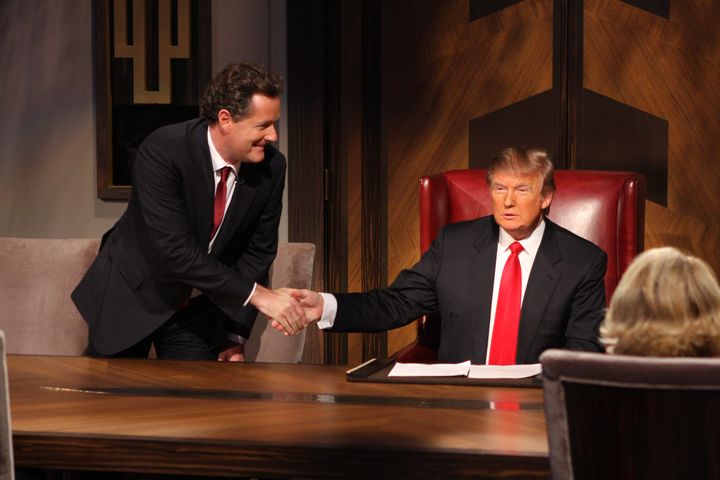 Piers with Trump on Celebrity Apprentice in 2009