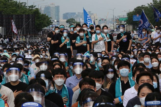 지난 8월 14일정부 의료 정책에 반대하는 '젊은의사 단체행동' 집회가