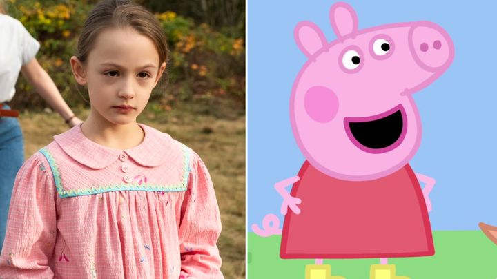 Amelie Bea Smith as Flora in The Haunting Of Bly Manor and Peppa Pig