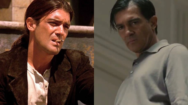 Antonio Banderas en 'Desperado' y en 'La piel que habito'.