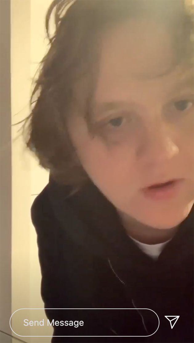 Lewis Capaldi shared the story on Instagram in typical Lewis Capaldi fashion