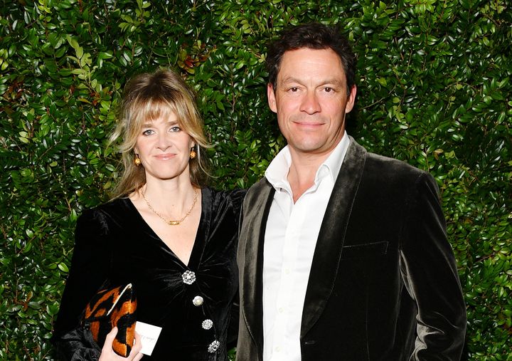 Dominic West and wife Catherine FitzGerald, pictured together in 2019.