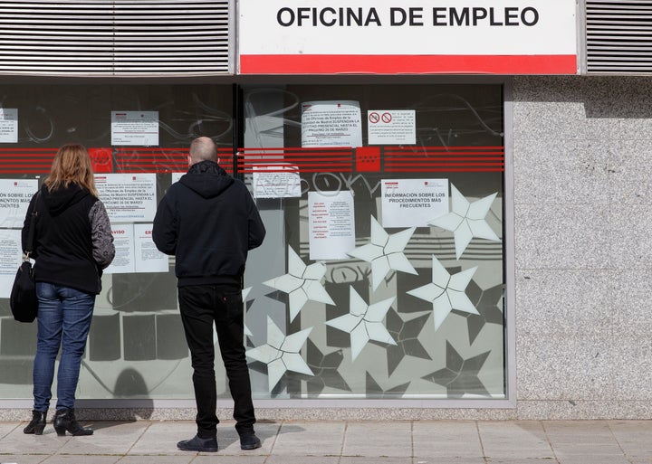 Una oficina de empleo en Madrid.