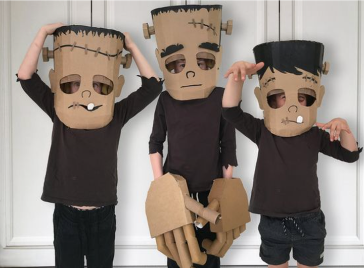 DIY Paper Bag Halloween Costumes