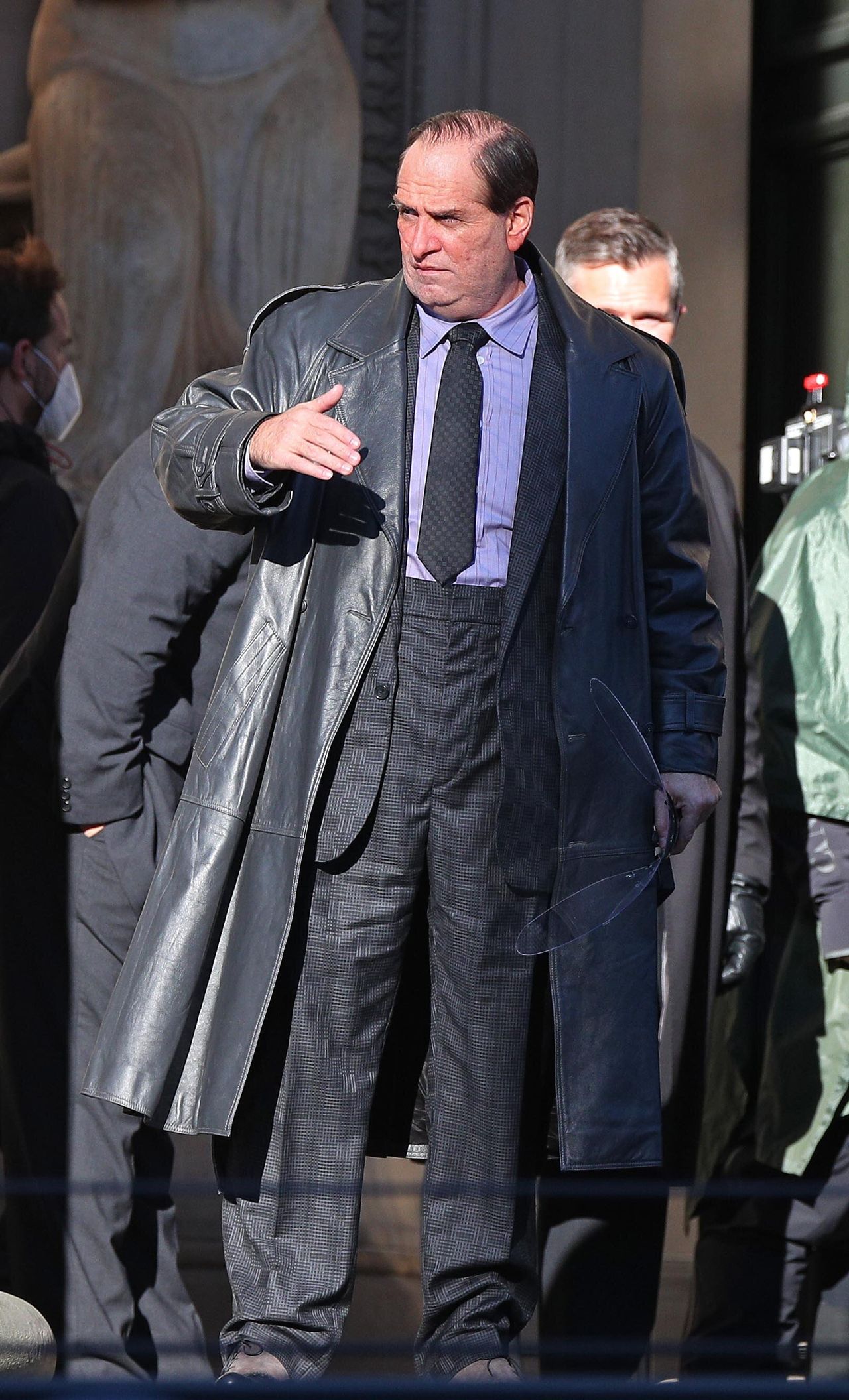 Colin Farrell during the filming of The Batman taking place in Liverpool.