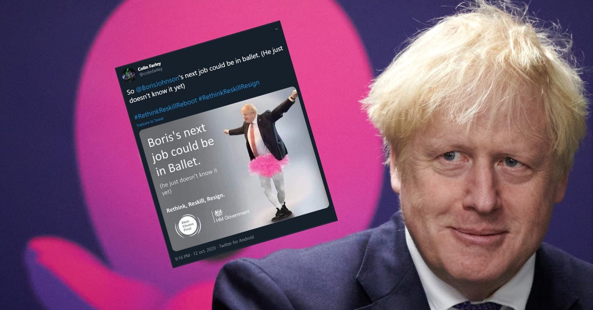 Boris Johnson Detourne En Ballerine Pour Denoncer Apres Campagne Polemique Le Huffpost