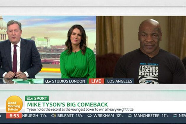 Mike Tyson appeared on Tuesday's Good Morning Britain