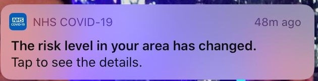 Ignore NHS App Notification, Government Tells Users Whose Risk Level Has Changed