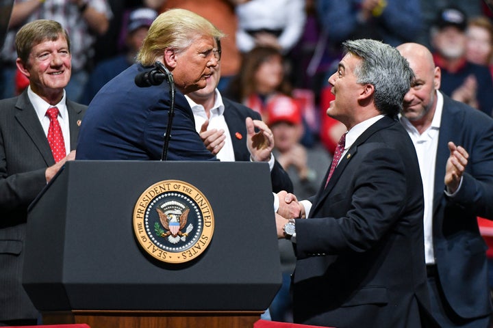 Sen. Cory Gardner endorsed Trump after condemning his morals in 2016.