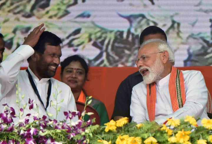  Prime Minister Narendra Modi with Ram Vilas Paswan in a file photo