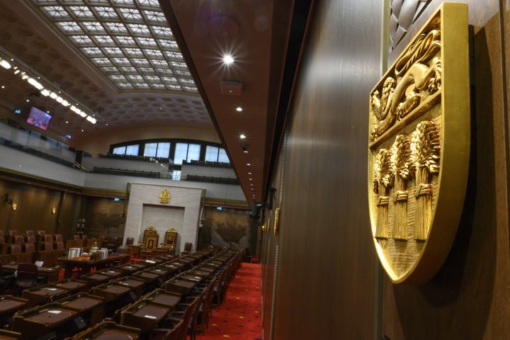 The Senate of Canada chamber is pictured in Ottawa on Feb. 18, 2019. 