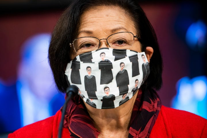 Sen. Mazie Hirono on Tuesday, the second day of Supreme Court confirmation hearings.