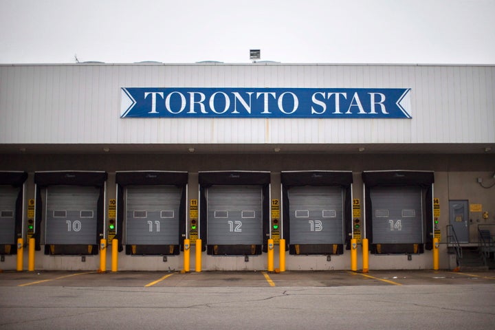 The Toronto Star's Vaughan printing plant is pictured on Jan. 15, 2016.