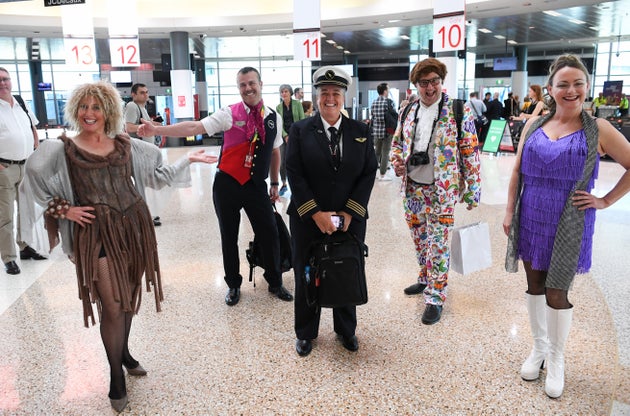 La capitana Lisa Norman, de la aerolínea Qantas, el pasado 10 de octubre, antes de subir a su...