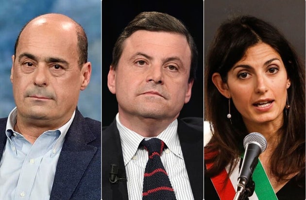 Combo Zingaretti, Calenda e