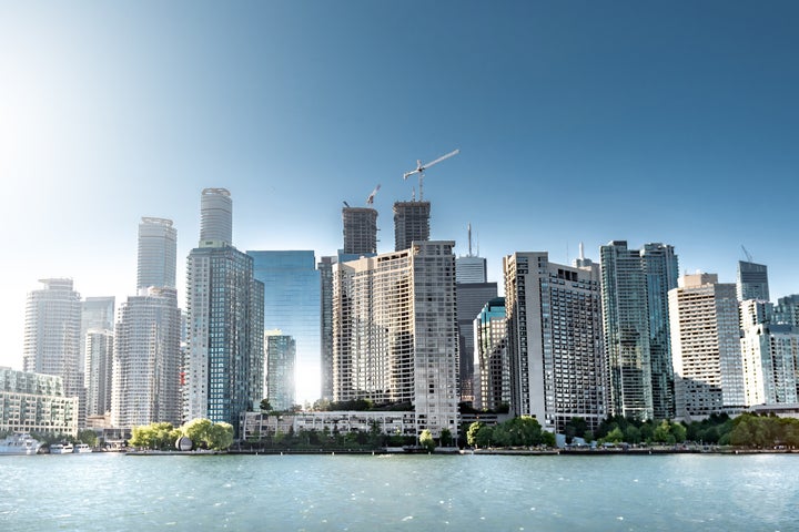 Toronto city skyline, Ontario, Canada