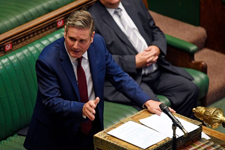 Labour party leader Keir Starmer in the House of Commons. 