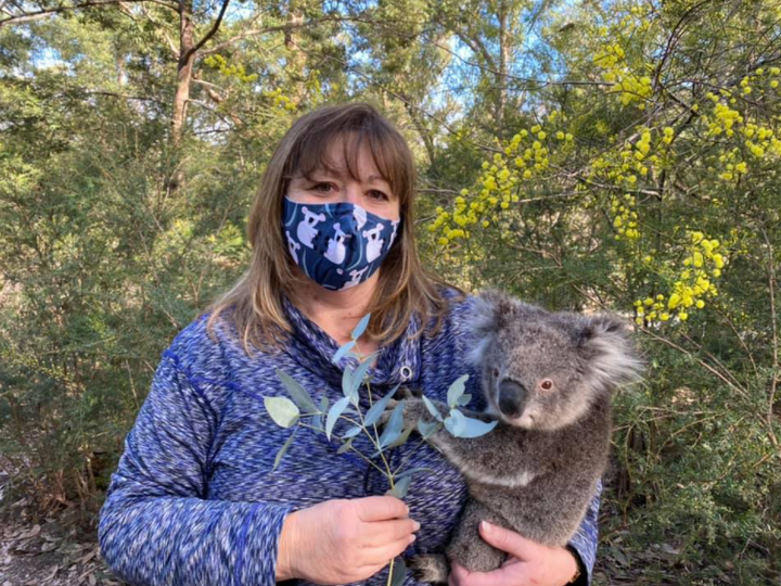 Shelley Robinson (above) is one of four wildlife carers at Koalas of Raymond Island shelter. 