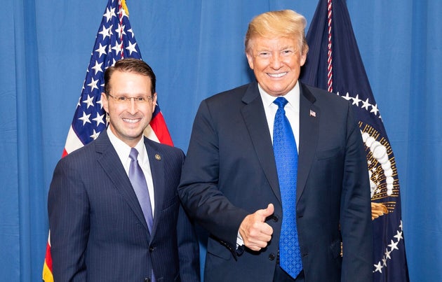 U.S. Attorney Michael Dunavant with President Donald Trump, who appointed