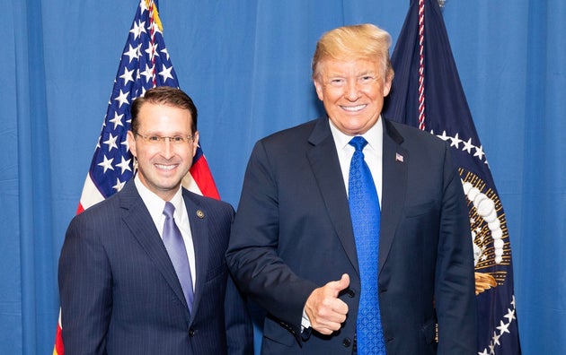 U.S. Attorney Michael Dunavant with President Donald Trump, who appointed