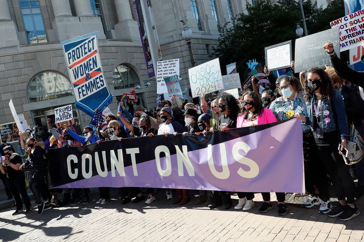 Demonstrators in Washington, D.C., on Saturday.