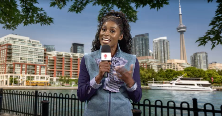 Issa Rae as the "Drake correspondent" on "Saturday Night Live."