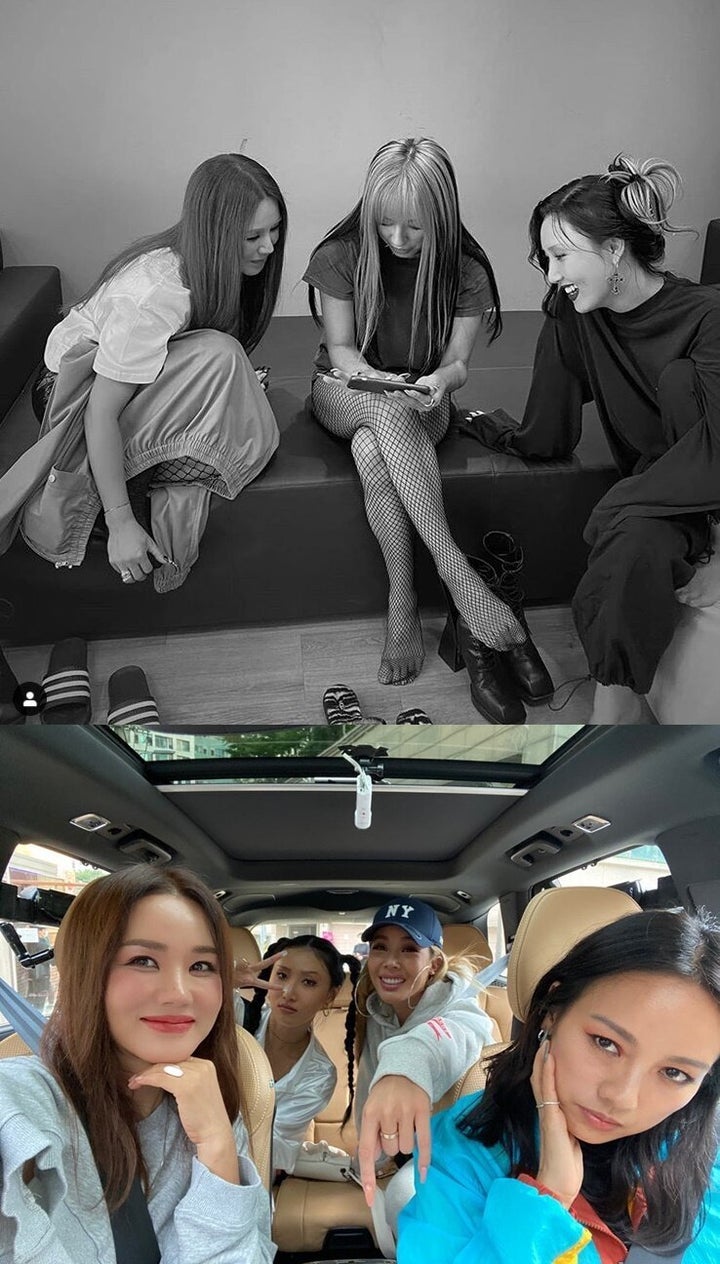 엄정화가 올린 환불원정대 사진