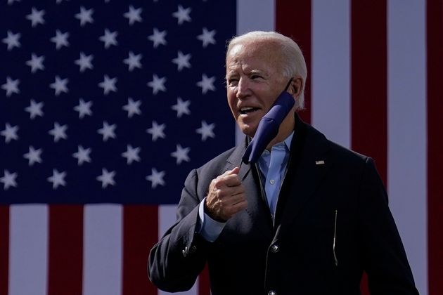 Democratic presidential candidate Biden is running in one of the rival states, North Carolina.  Durham, North Carolina.  Year 2020