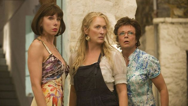 Julie with Christine Baranski and Meryl Streep in 2008's Mamma Mia!