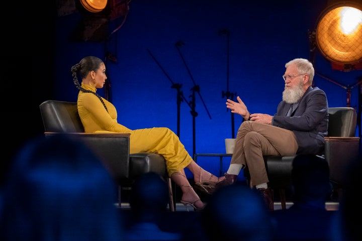 Kim Kardashian sits down with David Letterman on the first episode of the new season of Netflix's “My Next Guest Needs No Introduction."