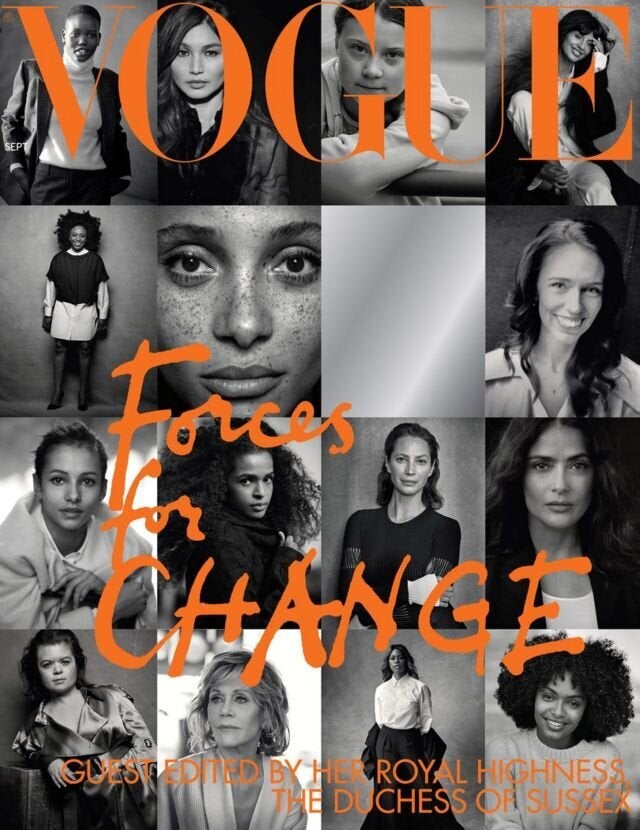La portada de <em>Vogue</em> de septiembre de 2019 editada por Meghan Markle.