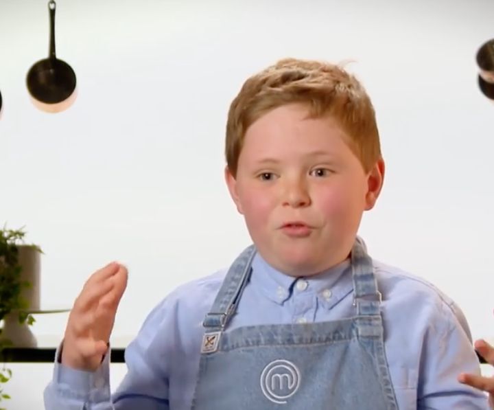 No doughnut: 'Junior MasterChef Australia' contestant Ben Bolton feels the heat on Tuesday's show.